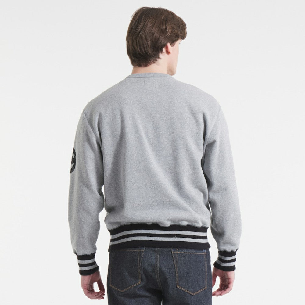 NHL Montreal Canadiens Todd Snyder by Fanatics Relaxed Canadian Fleece Crew - Athletic Heather Gray
