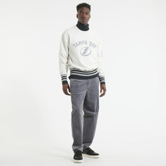 NHL Tampa Bay Lightning Todd Snyder by Fanatics Relaxed Canadian Fleece Crew - Heather Gray