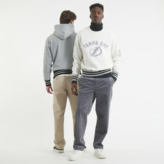 NHL Tampa Bay Lightning Todd Snyder by Fanatics Relaxed Canadian Fleece Crew - Heather Gray
