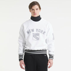 NHL New York Rangers Todd Snyder by Fanatics Relaxed Canadian Fleece Crew - White
