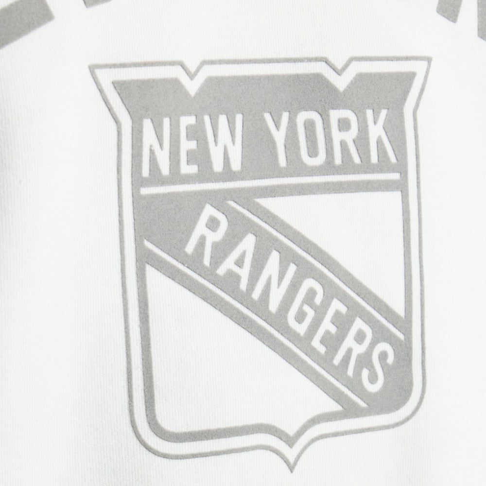 NHL New York Rangers Todd Snyder by Fanatics Relaxed Canadian Fleece Crew - White