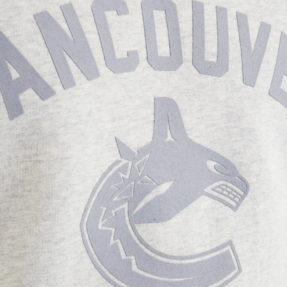 NHL Vancouver Canucks Todd Snyder by Fanatics Relaxed Canadian Fleece Crew - Heather Gray