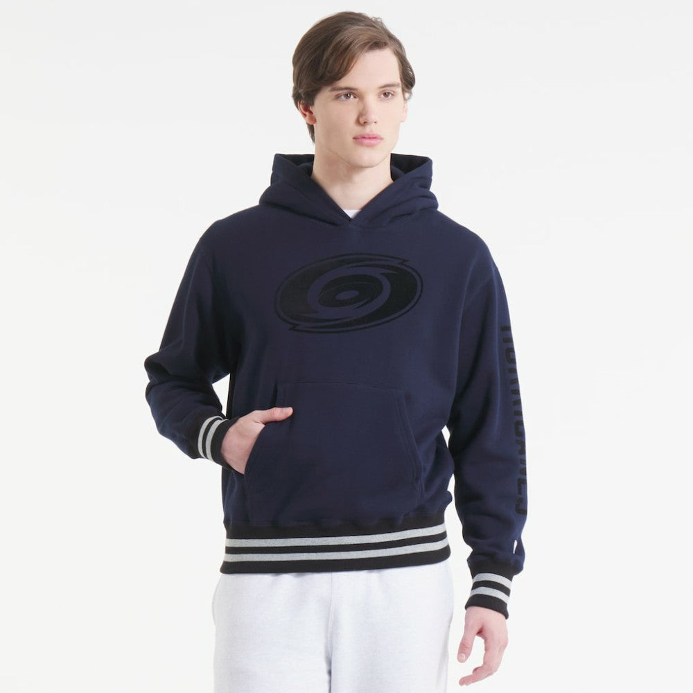 NHL Carolina Hurricanes Todd Snyder by Fanatics Relaxed Canadian Fleece Hoodie - Navy