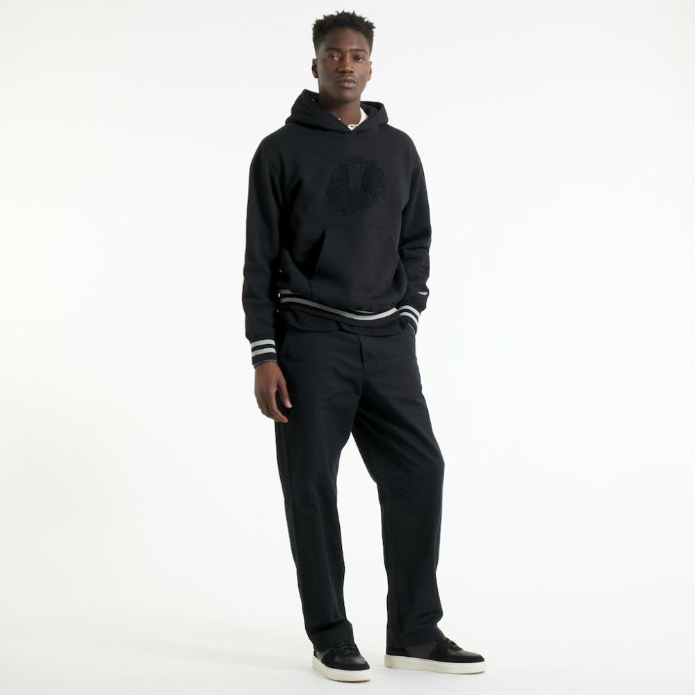 NHL Chicago Blackhawks Todd Snyder by Fanatics Relaxed Canadian Fleece Hoodie - Black