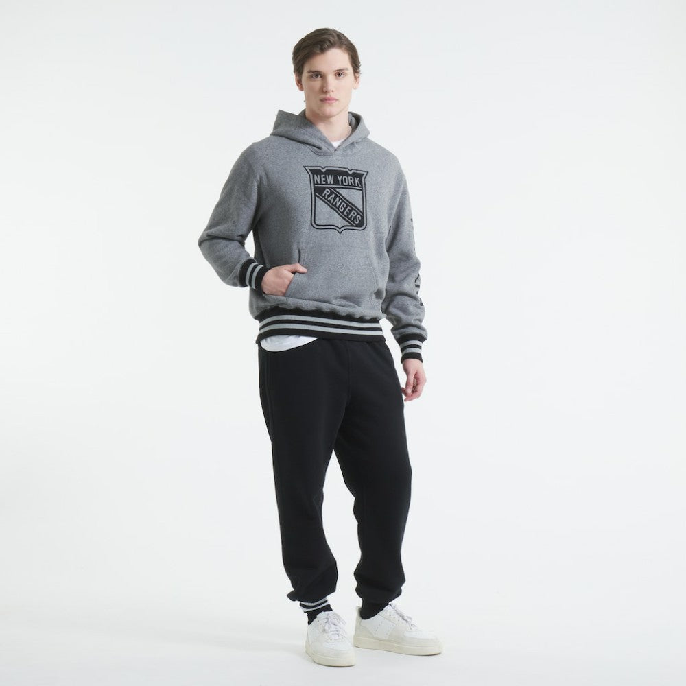 NHL New York Rangers Todd Snyder by Fanatics Relaxed Canadian Fleece Hoodie - Dark Heather Gray