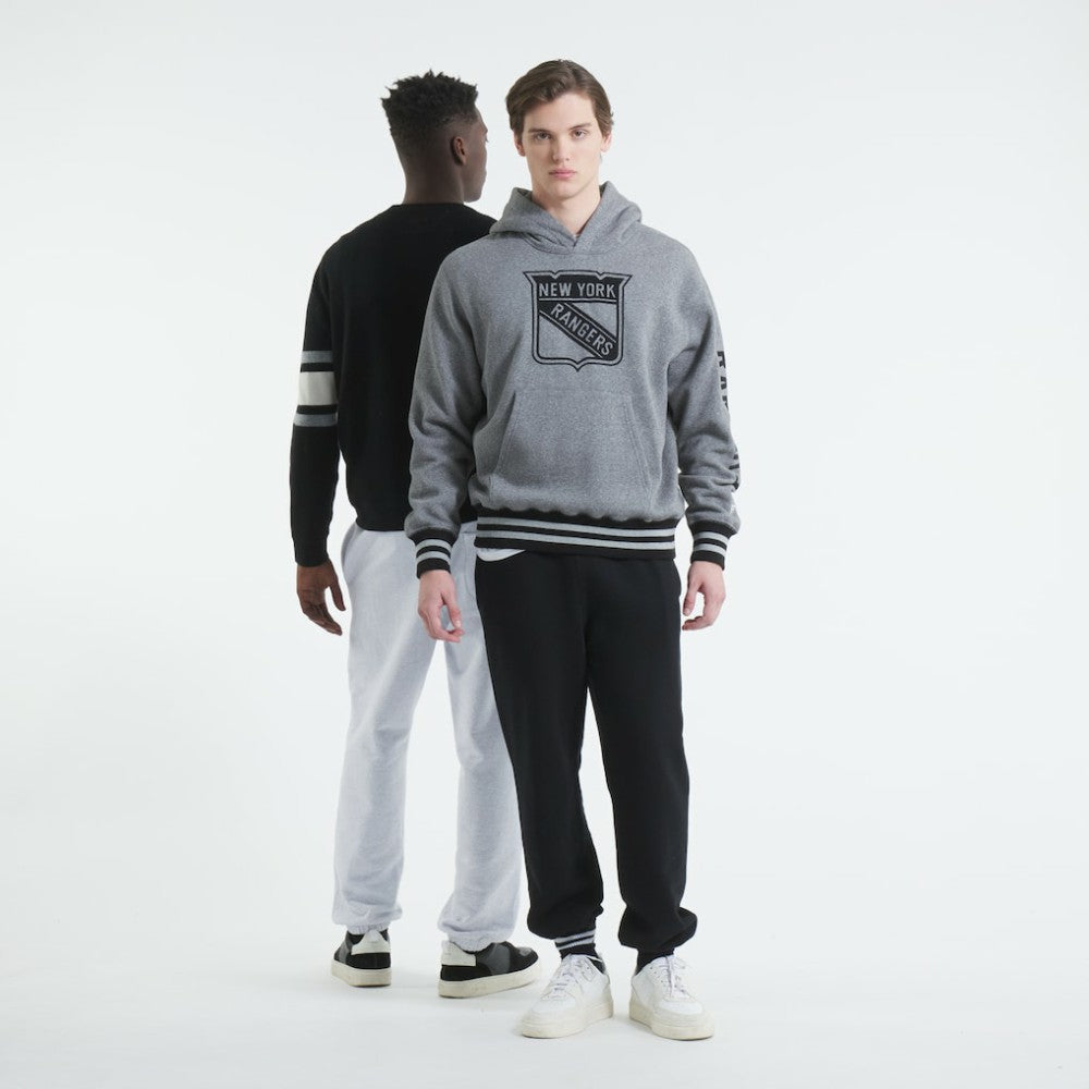NHL New York Rangers Todd Snyder by Fanatics Relaxed Canadian Fleece Hoodie - Dark Heather Gray