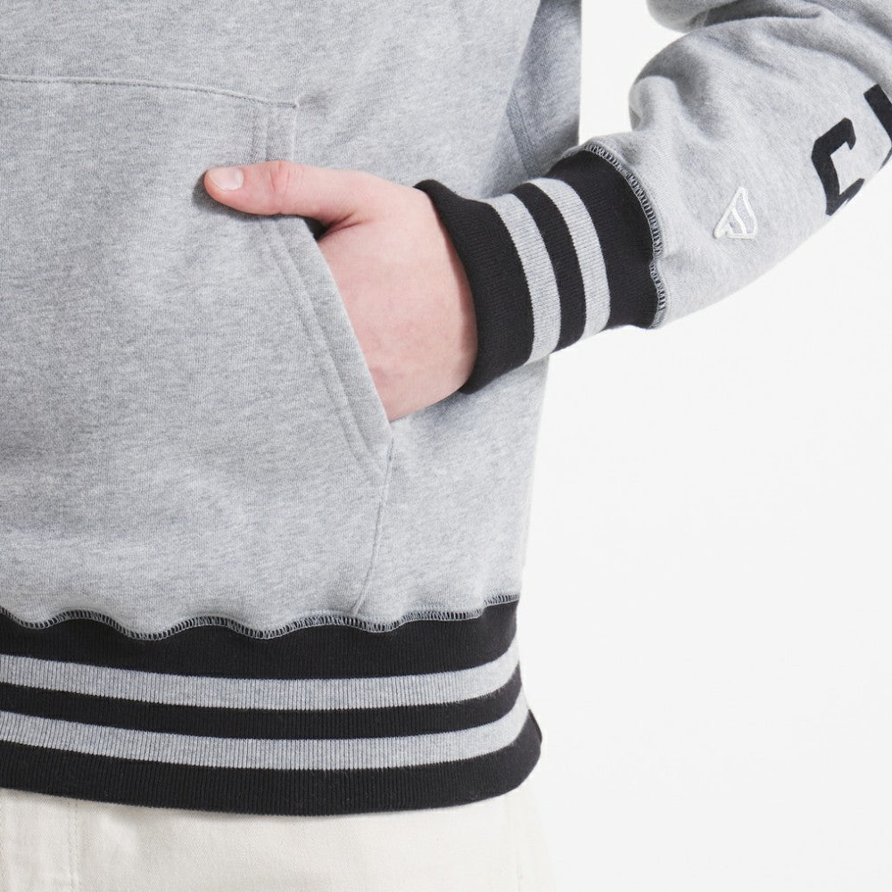 NHL Edmonton Oilers Todd Snyder by Fanatics Relaxed Canadian Fleece Hoodie - Athletic Heather Gray