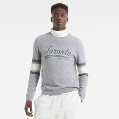 NHL Toronto Maple Leafs Todd Snyder by Fanatics Cashmere Crew Sweater - Athletic Heather Gray