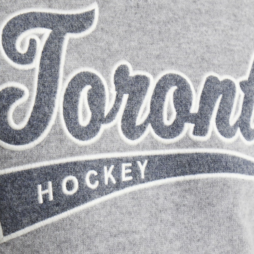 NHL Toronto Maple Leafs Todd Snyder by Fanatics Cashmere Crew Sweater - Athletic Heather Gray