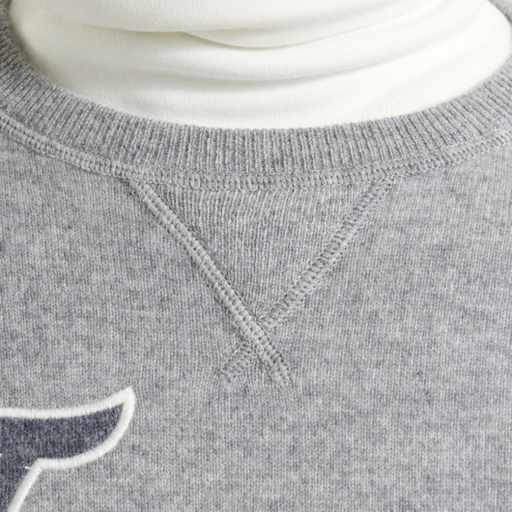 NHL Toronto Maple Leafs Todd Snyder by Fanatics Cashmere Crew Sweater - Athletic Heather Gray