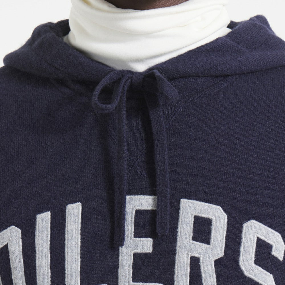 NHL Edmonton Oilers Todd Snyder by Fanatics Cashmere Hooded Sweater - Navy