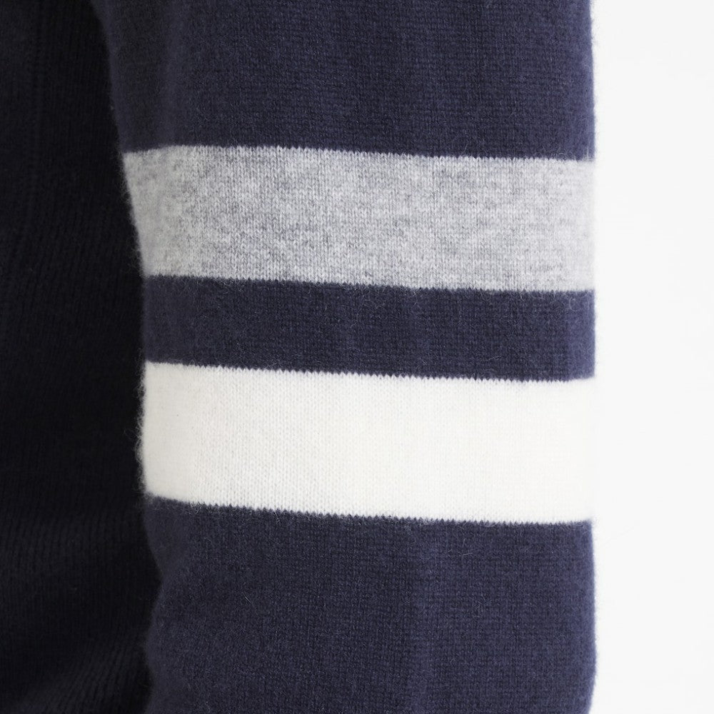 NHL Edmonton Oilers Todd Snyder by Fanatics Cashmere Hooded Sweater - Navy