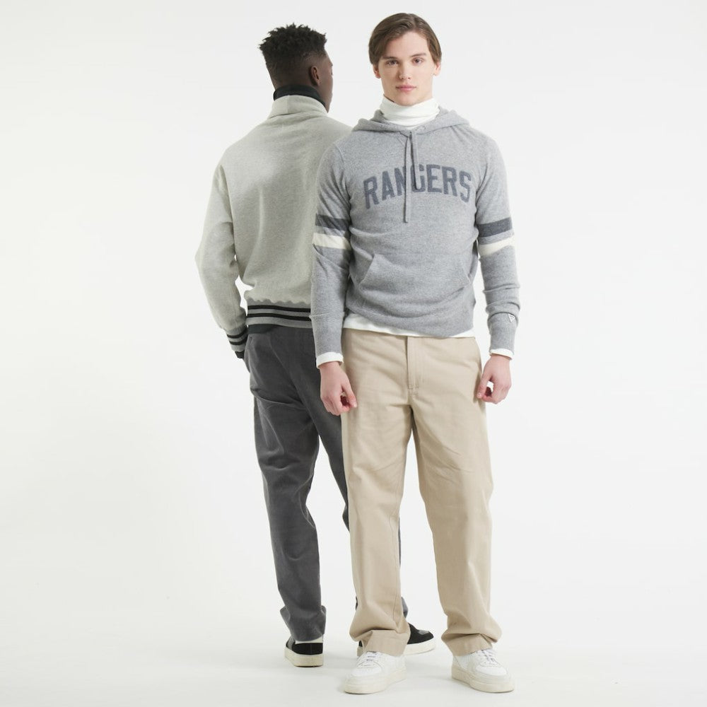 NHL New York Rangers Todd Snyder by Fanatics Cashmere Hooded Sweater - Athletic Heather Gray