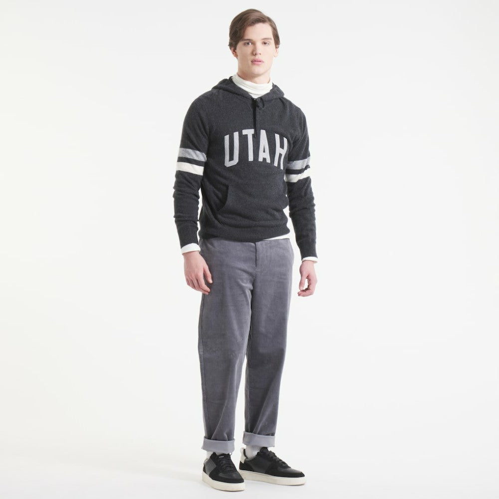 NHL Utah Mammoth Todd Snyder by Fanatics Cashmere Hooded Sweater - Heather Black