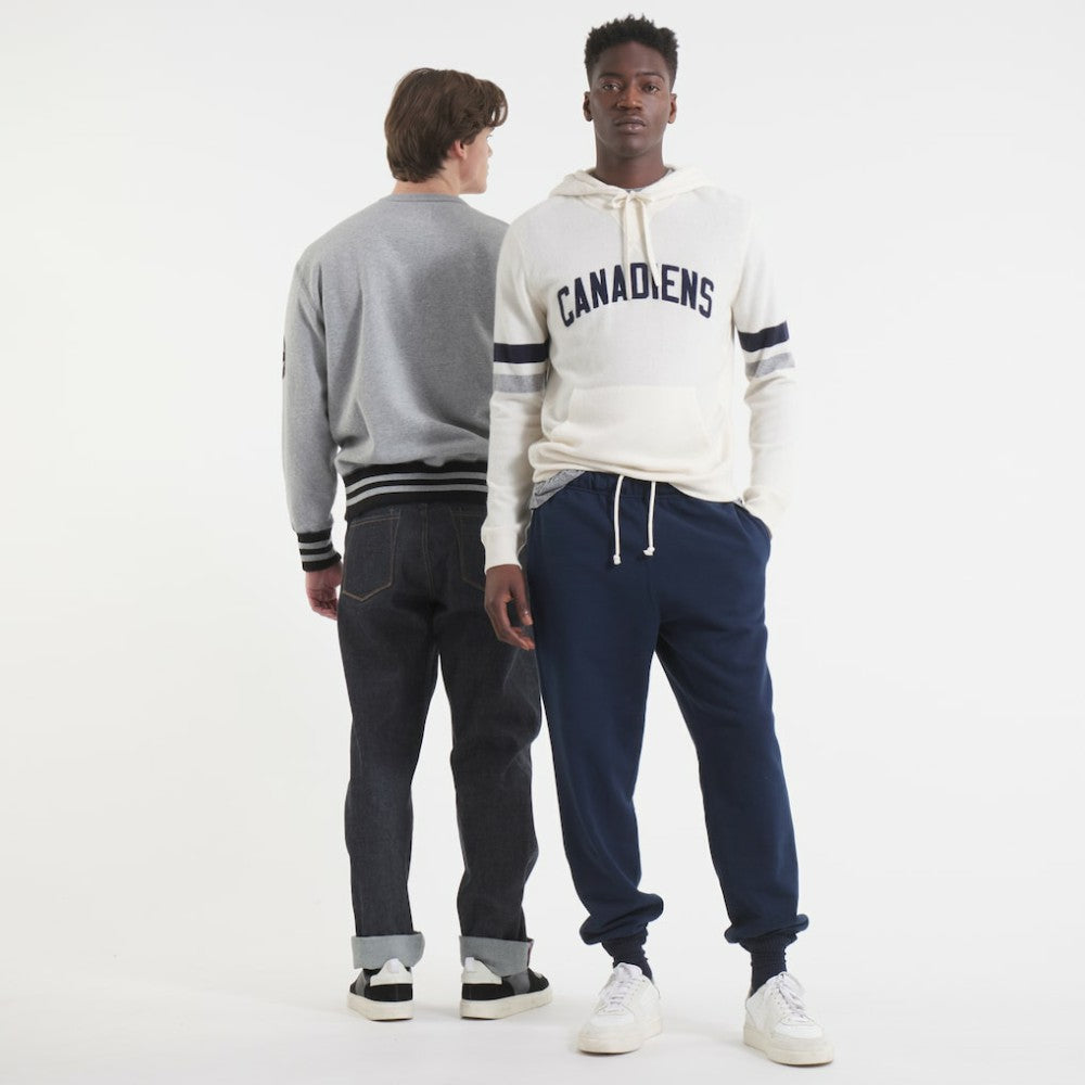 NHL Montreal Canadiens Todd Snyder by Fanatics Cashmere Hooded Sweater - Oatmeal