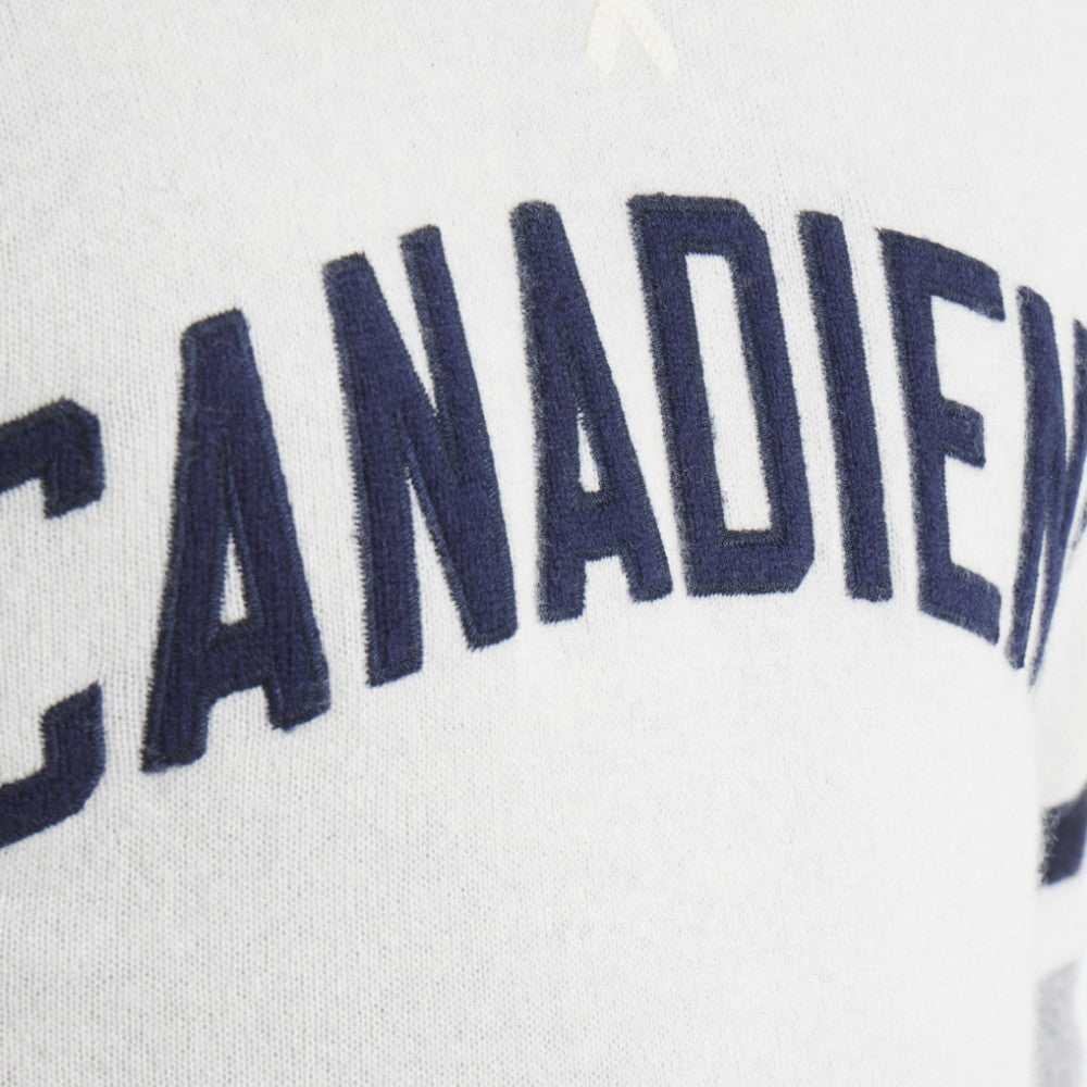 NHL Montreal Canadiens Todd Snyder by Fanatics Cashmere Hooded Sweater - Oatmeal