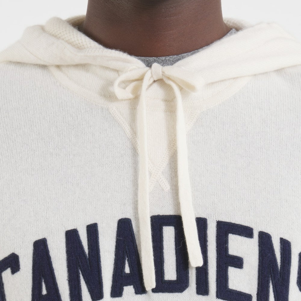 NHL Montreal Canadiens Todd Snyder by Fanatics Cashmere Hooded Sweater - Oatmeal