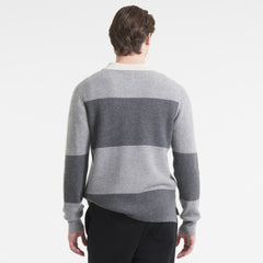 NHL New York Rangers Todd Snyder by Fanatics Cashmere Rugby Sweater - Athletic Heather Gray