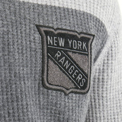 NHL New York Rangers Todd Snyder by Fanatics Cashmere Rugby Sweater - Athletic Heather Gray