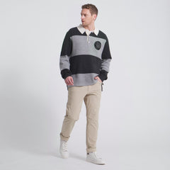 NHL Los Angeles Kings Todd Snyder by Fanatics Cashmere Rugby Sweater - Athletic Heather Gray