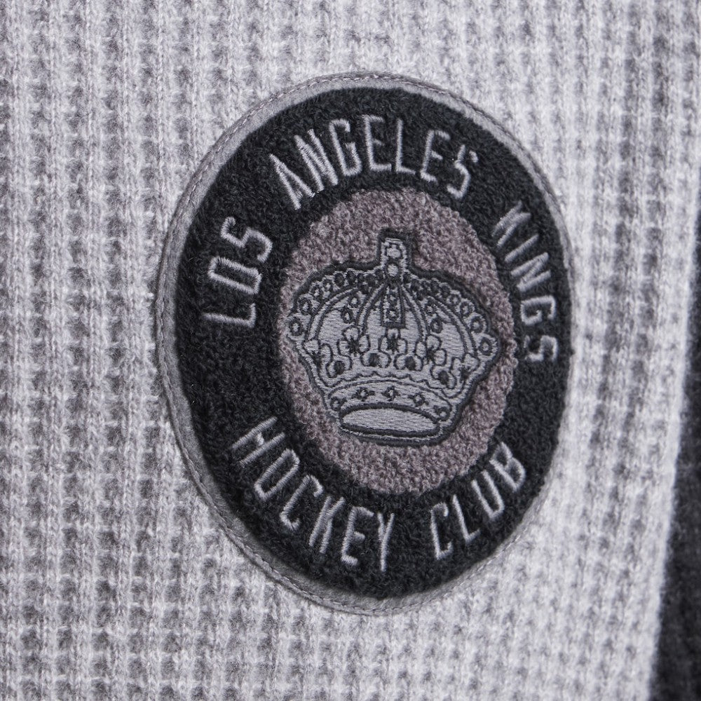 NHL Los Angeles Kings Todd Snyder by Fanatics Cashmere Rugby Sweater - Athletic Heather Gray
