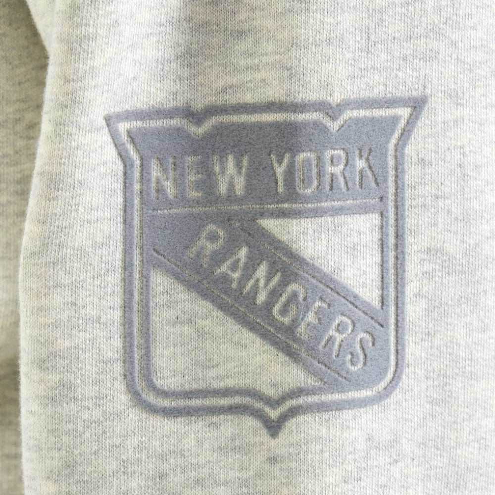 NHL New York Rangers Todd Snyder by Fanatics Relaxed Canadian Fleece Turtleneck - Heather Gray