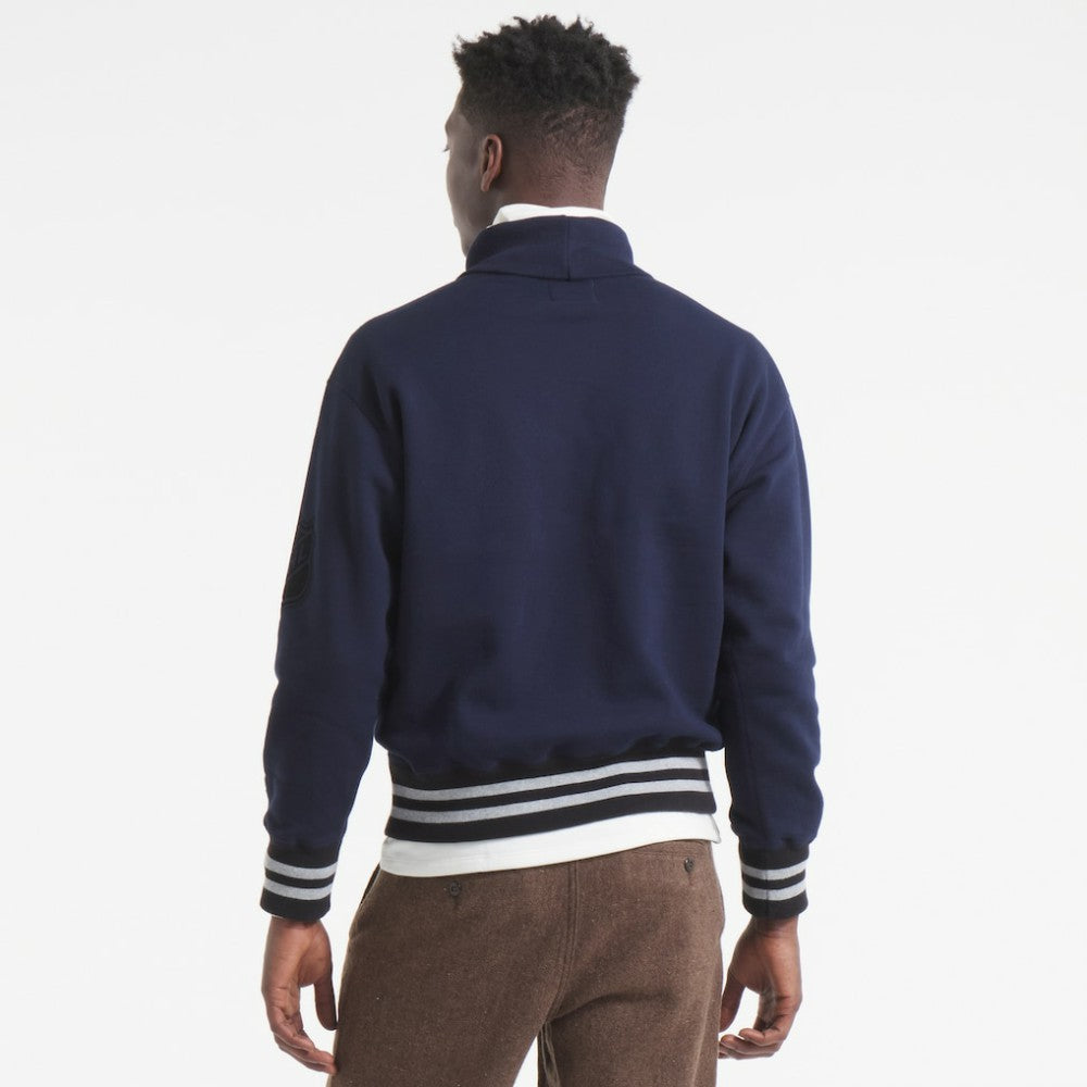 NHL Edmonton Oilers Todd Snyder by Fanatics Relaxed Canadian Fleece Turtleneck - Navy