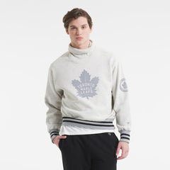 NHL Toronto Maple Leafs Todd Snyder by Fanatics Relaxed Canadian Fleece Turtleneck - Heather Gray