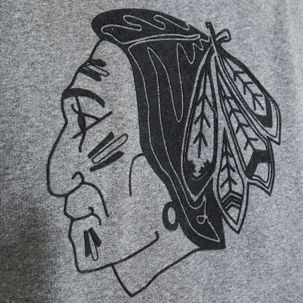NHL Chicago Blackhawks Todd Snyder by Fanatics Relaxed Canadian Fleece Turtleneck - Dark Heather Gray