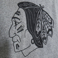 NHL Chicago Blackhawks Todd Snyder by Fanatics Relaxed Canadian Fleece Turtleneck - Dark Heather Gray
