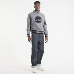 NHL Utah Mammoth Todd Snyder by Fanatics Relaxed Canadian Fleece Turtleneck - Dark Heather Gray