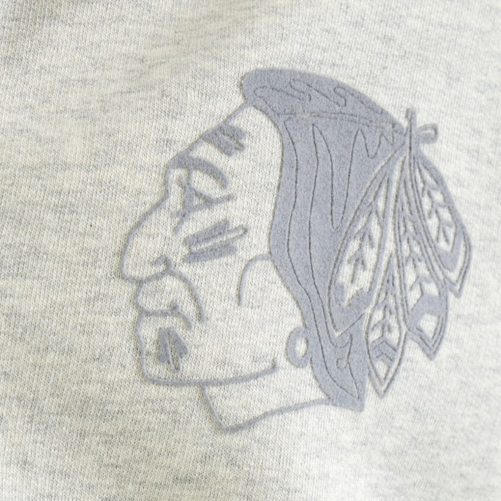 NHL Chicago Blackhawks Todd Snyder by Fanatics Full-Zip Fleece - Heather Gray