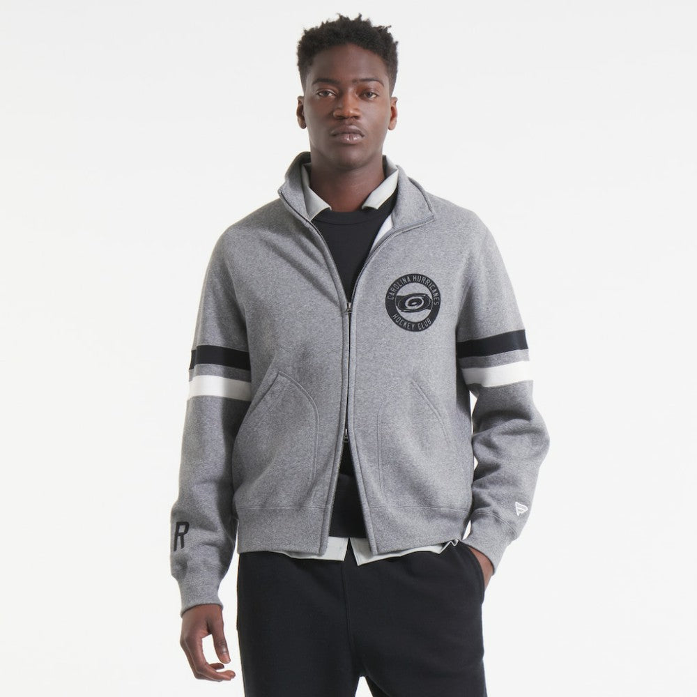 NHL Carolina Hurricanes Todd Snyder by Fanatics Full-Zip Fleece - Dark Heather Gray
