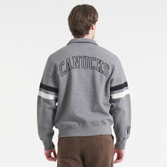 NHL Vancouver Canucks Todd Snyder by Fanatics Full-Zip Fleece - Dark Heather Gray