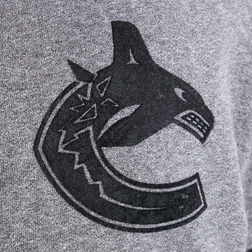 NHL Vancouver Canucks Todd Snyder by Fanatics Full-Zip Fleece - Dark Heather Gray