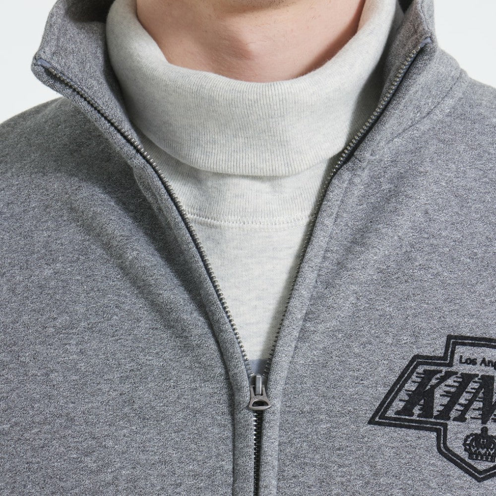 NHL Los Angeles Kings Todd Snyder by Fanatics Full-Zip Fleece - Dark Heather Gray