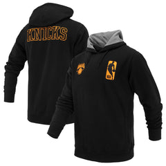 New York Knicks FISLL Unisex Logoman Shadow Collection Pullover Hoodie Black