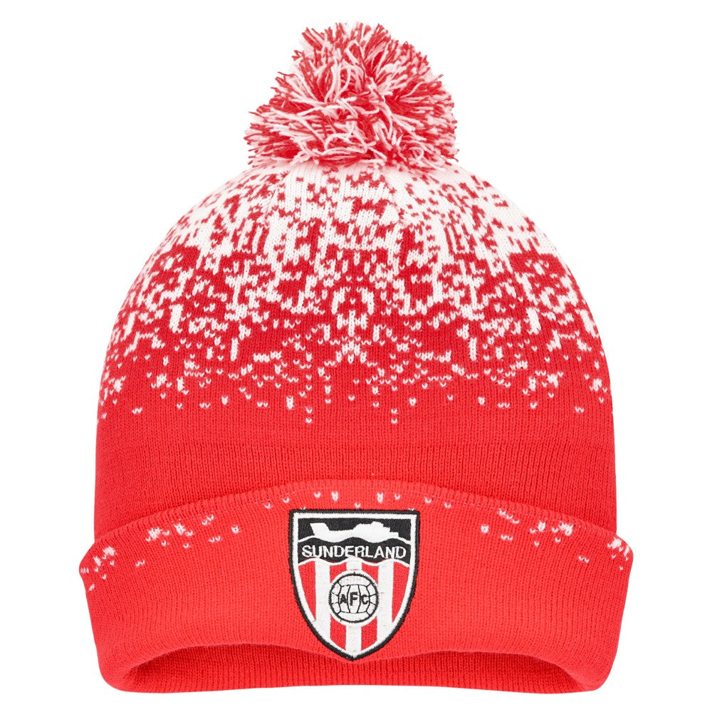 Sunderland Classics Ombre Cuffed Pom Beanie / Red / Kids sale