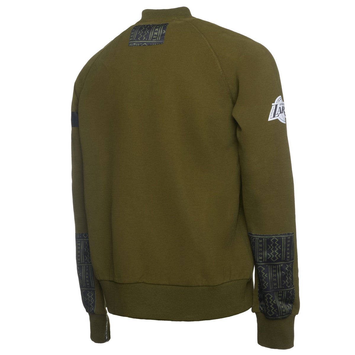 Los Angeles Lakers NBA x Two Hype Culture & Hoops Collection Premium Pullover Sweatshirt - Olive