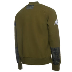 Los Angeles Lakers NBA x Two Hype Culture & Hoops Collection Premium Pullover Sweatshirt - Olive