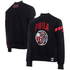 Philadelphia 76ers NBA x Two Hype Culture & Hoops Collection Premium Pullover Sweatshirt - Black
