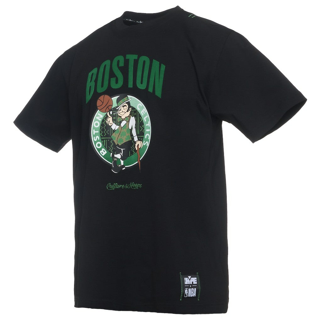 Boston Celtics NBA x Two Hype Culture & Hoops Collection Premium T-Shirt - Black