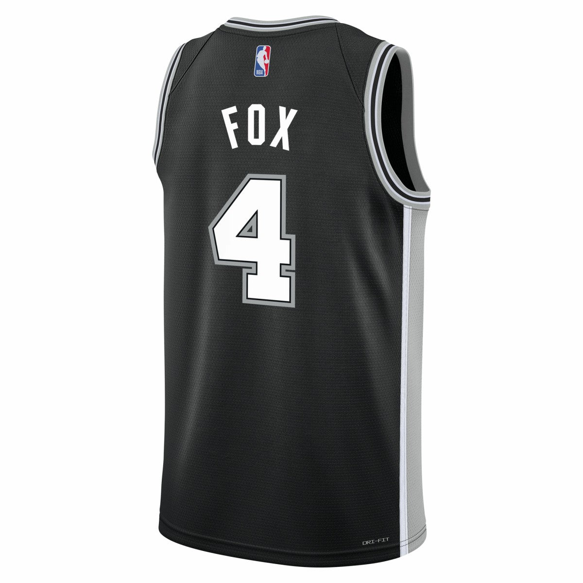 De'Aaron Fox San Antonio Spurs Youth Swingman Jersey Icon Edition Black