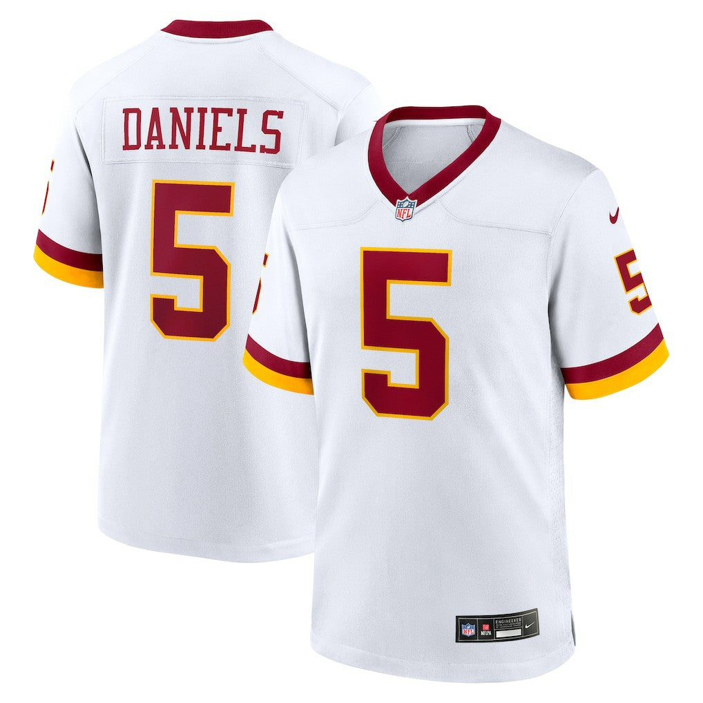 Jayden Daniels Washington Commanders Game Super Bowl Era Jersey White