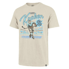 NHL Seattle Kraken '47 Hockey Player Golden Age Scrum T-Shirt - Natural