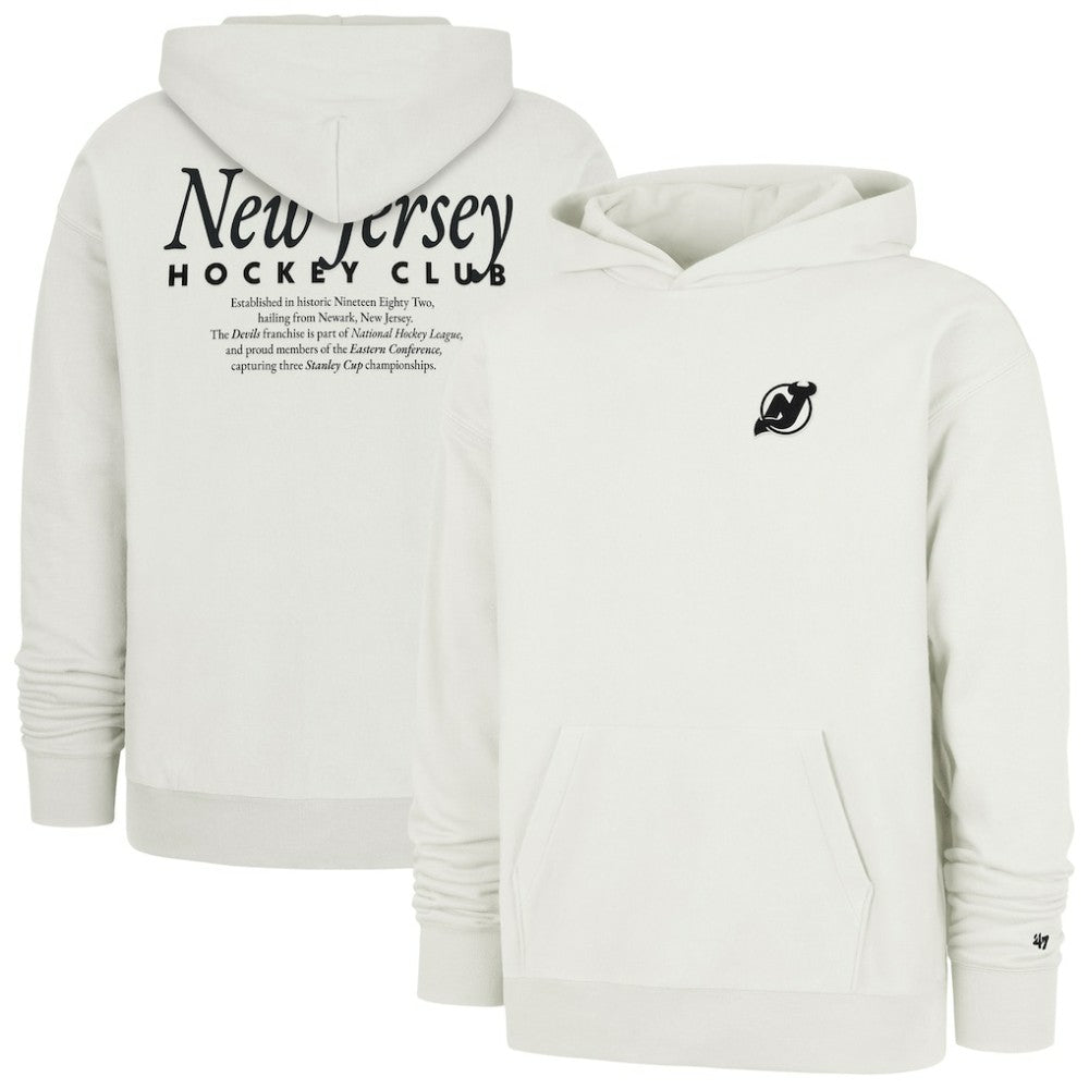 NHL New Jersey Devils '47  Foundation Pullover Hoodie - Natural