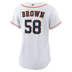 Hunter Brown Houston Astros Nike Women's Home Replica Jersey - White Jerseys