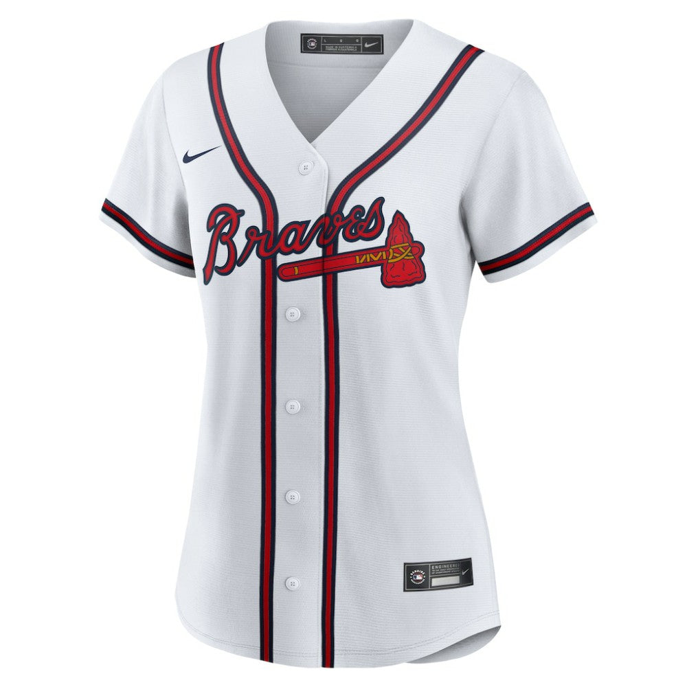 Spencer Strider Atlanta Braves Nike Women's Home Replica Jersey - White Jerseys