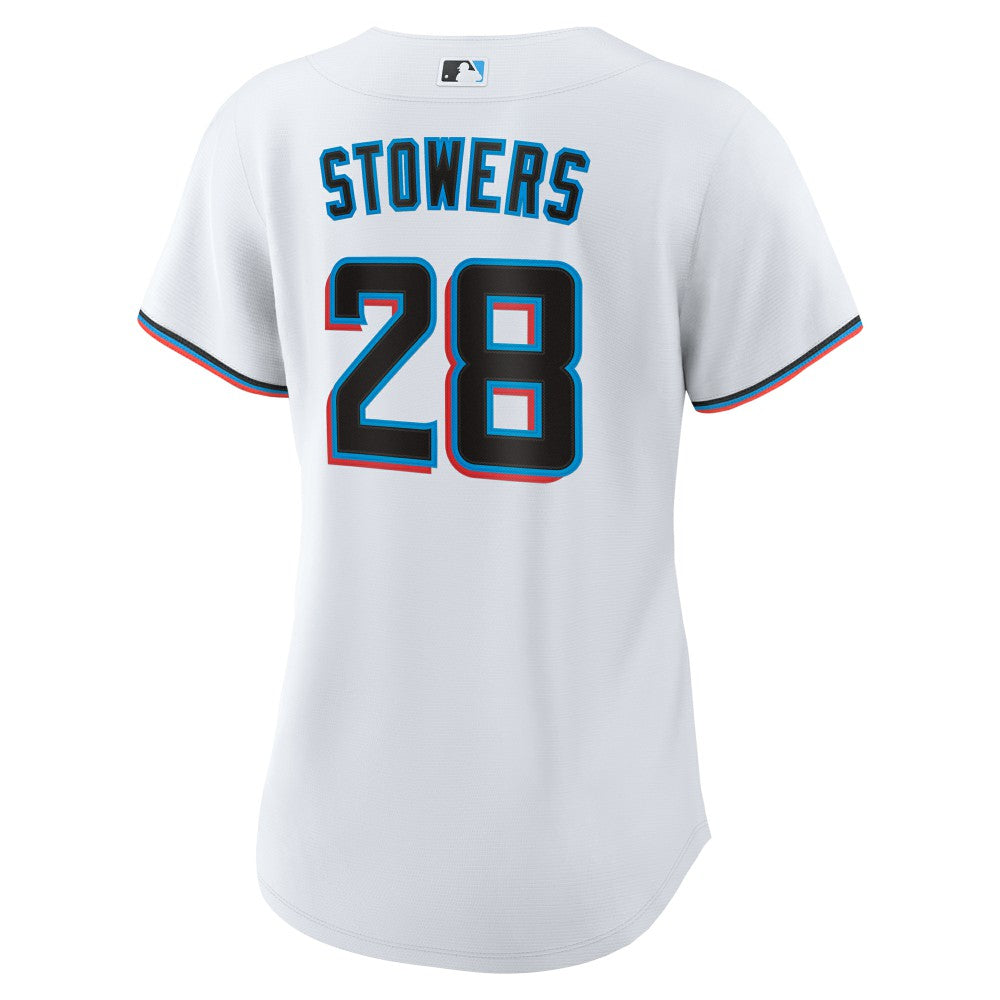 Kyle Stowers Miami Marlins Nike Women's Home Replica Jersey - White Jerseys