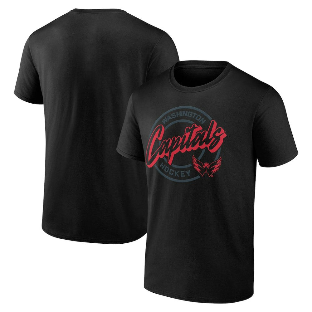 NHL Washington Capitals Color Block Puck T-Shirt - Black